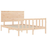 Bed Frame without Mattress 120x200 cm Solid Wood Pine 3193396