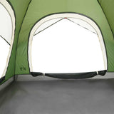 Camping Tent Cabin 4-Person Green Waterproof 4009452
