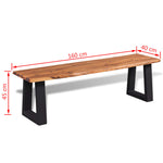 ZNTS Bench Solid Acacia Wood 160 cm 245688