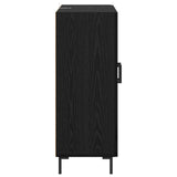 Sideboard Black Oak 69.5 x 34 x 90 cm Engineered Wood and Iron 881602