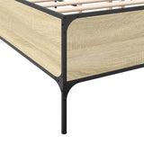 Bed Frame without Mattress Sonoma Oak 160x200 cm 3279788