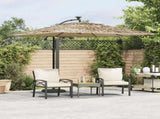 Garden Parasol with Steel Pole Brown 269x269x235 cm 4005078
