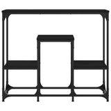 Console Table Black 89.5x28x76 cm Engineered Wood 833383
