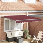 Automatic Retractable Awning Burgundy 300x250 cm 3310181