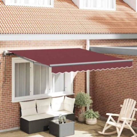 Automatic Retractable Awning Burgundy 300x250 cm 3310181