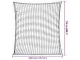 Trailer Net with Elastic Rope Black 5x3.5 m PP 4012291