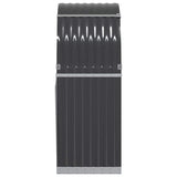Log Holder Anthracite 80x45x120 cm Galvanised Steel 364559