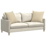 Sofa Pillows 2 pcs Cream 80 x 80 cm Fabric 42014047