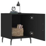 Bedside Cabinets 2 pcs Black 40x40x50 cm Engineered Wood 827599