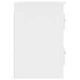 Wall-mounted Bedside Cabinet High Gloss White 41.5x36x53cm 816396