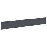 Lawn Edging 10 pcs 100 x 15 cm Steel Anthracite 8008818