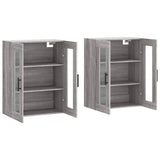 Wall Mounted Cabinets 2 pcs Grey Sonoma Engineered Wood 3197967
