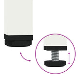 Bedside Cabinets 2 pcs White 36x39x50.5 cm Steel 842921