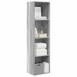 Bookcase Grey Sonoma 40x30x152 cm Engineered Wood 857881