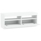 LED TV Cabinet White Engineered Wood 897425