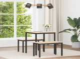 Dining Table Natural 60 x 60 x 75 cm Solid Pine Wood 892779