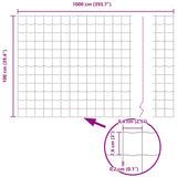 Euro Fence 1 x 10 m PVC-coated iron 42004741