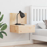 Bedside Table 2 pcs Brown 42 x 32.5 x 40 cm Solid pine wood 873494