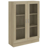 Vitrine Cabinet Sonoma Oak 82.5x30.5x115 cm Engineered Wood 802753