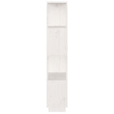 Book Cabinet/Room Divider White 51x25x132 cm Solid Wood Pine 814040