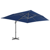 Cantilever Garden Parasol with Aluminium Pole 4x3 m Azure Blue 47003