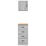 Garage Cabinets 2 pcs Grey Sonoma Engineered Wood 3328328