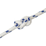 Multipurpose Utility Rope 12 mm 100 m White and Blue PP 3472823
