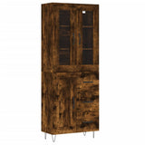 Highboard Smoked Oak 69.5x34x180 cm Engineered Wood 3198694