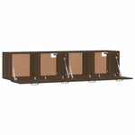 Wall Cabinets 2 pcs Brown Oak 60x36.5x35 cm Engineered Wood 3115643