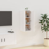 Wall Mounted TV Cabinet White 40x34,5x80 cm 816672