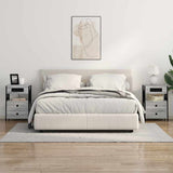 Bedside Cabinet with Drawer 2 pcs Grey Sonoma 40 x 31 x 60 cm 859467