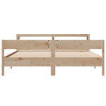 Bed Frame without Mattress 180x200 cm Super King Solid Wood Pine 3306177