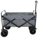 Folding Wagon Grey 89 x 63 x 96 cm Steel and Polyester Oxford 42020658