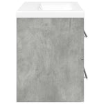 ZNTS 2 Piece Bathroom Furniture Set Concrete Grey Engineered Wood 3324922