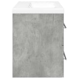 2 Piece Bathroom Furniture Set Concrete Grey Engineered Wood 3324922