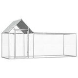 Chicken Coop 3x1x1.5 m Galvanised Steel 144554