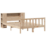 ZNTS Bookcase Bed without Mattress 160x200 cm Solid Wood Pine 3321661