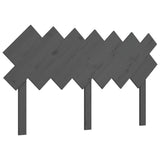 Bed Headboard Grey 151.5x3x81 cm Solid Wood Pine 819227