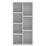 Bookcase White 50x25x105 cm Engineered Wood 852789