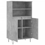Highboard Concrete Grey 60x36x110 cm Engineered Wood 831488