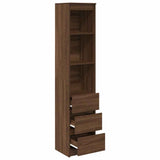 Highboard Brown Oak 37.5x35x180 cm Engineered Wood 861667
