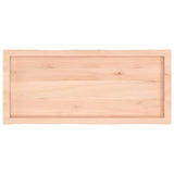 Table Top 100x40x cm Untreated Solid Wood Live Edge 363883
