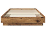 Bed Frame with LED Old Wood 80 x 200 cm Engineered Wood 8009006