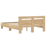 Bed Frame without Mattress Sonoma Oak 120x190 cm Small Double 3207450