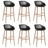 7 Piece Bar Set Black 3057476