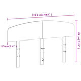 Headboard Wax Brown 120 cm Solid Wood Pine 842513