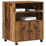 Printer Stand Old Wood 60 x 48 x 74 cm Engineered Wood 862285