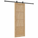 Sliding Door Manual ORKDAL Natural and black 73.5 x 211 cm 3333468