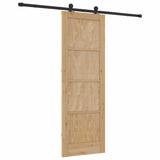 Sliding Door Manual ORKDAL Natural and black 73.5 x 211 cm 3333468