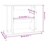 ZNTS Aquarium Stand Sonoma Oak 80x35x60 cm Engineered Wood 833578